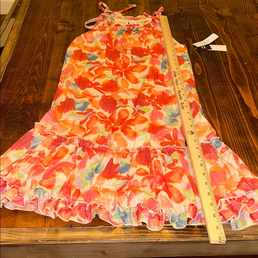 Robbie Bee Floral Midi Ruffle Bottom Dress - Picture 11 of 11